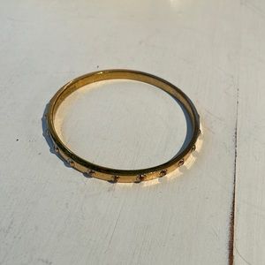 Kate Spade gold plated stud bangle, gently worn, good condition